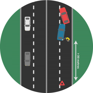 triangulo, colete reflector, acidentes, cartrack, sempre em controlo, segurança, acidentes viação
