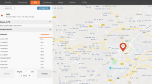 mapa plataforma Cartrack
